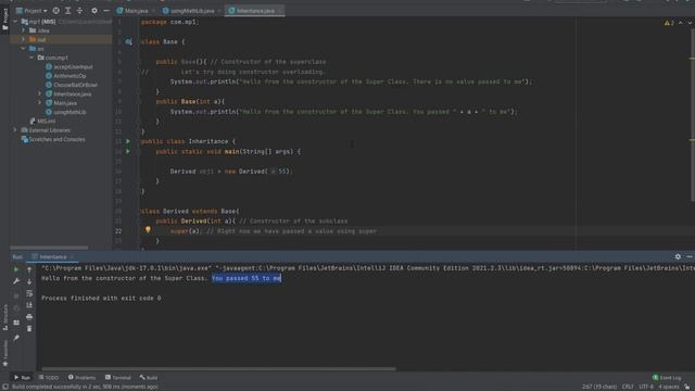 Constructor Overloading using Super Keyword смотреть онлайн