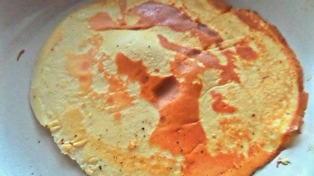 Печеночный салат с омлетом