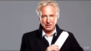 Alan Rickman {Holy water shining like a silver flame}