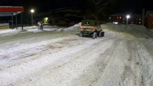 Уборка снега Луазом. Снегоотвал на ЛуАЗ