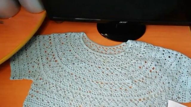 Ажурная кофточка узором Японские лилии крючком. Часть 5. #Танзилявязание смотреть онлайн