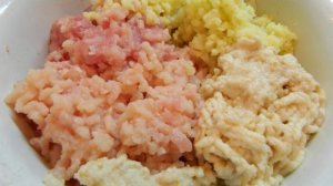 Котлеты из свинины и курицы