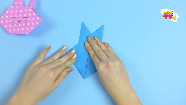 Оригами пасхальный кролик из бумаги. Оригами заяц - поделка на Пасху