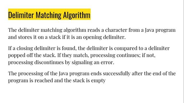 Stack Data Structure and Algorithm Application