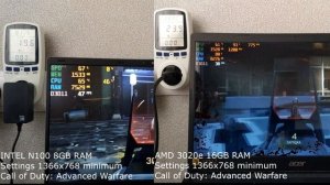INTEL N100 8gb ram vs AMD 3020e 16gb ram  GAMING TEST + энергопотребление ноутбуков!