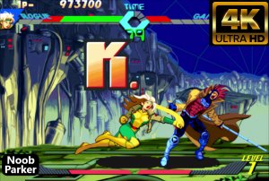 X-Men vs. Street Fighter - Rogue Gambit аркада 1996 4K