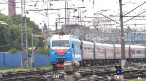 РП ЭП1М-438 с пассажирским поездом Ростов-баку