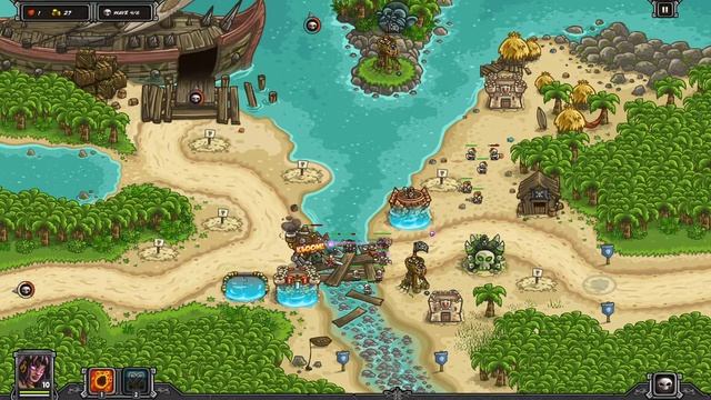 Kingdom Rush Frontiers - PORT TORTUGA - Heroic (VETERAN) смотреть онлайн