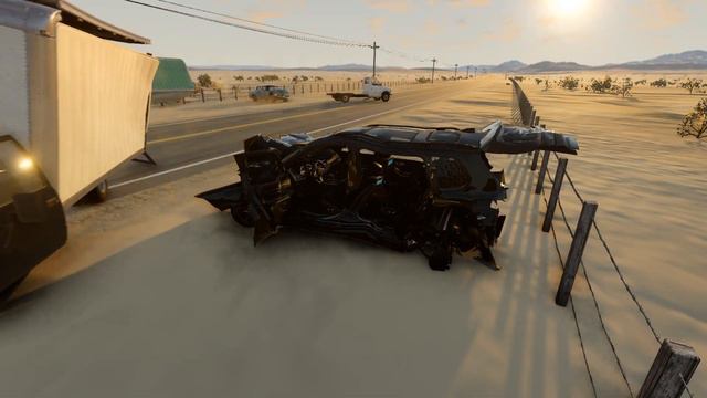 BeamNG Drive - Dangerous Overtaking Crashes смотреть онлайн