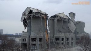 Снос элеватора в районе Печатники 07.04.2021