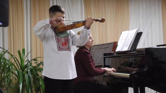 Ларioнов Ярослав скрипка укр. нар. пiсня Журавель викл. Татценко Л. В. конц. Шевченко I. B.