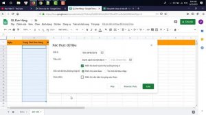 Tạo danh sách thả xuống và đổ màu trong Google Sheets