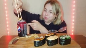 СУШИ ГУНКАНЫ ОГРОМНЫЕ ТУНЕЦ ГРЕБЕШОК ЛОСОСЬ МУКБАНГ АСМР | SUSHI TUNA MUKBANG ASMR eating show | 먹방