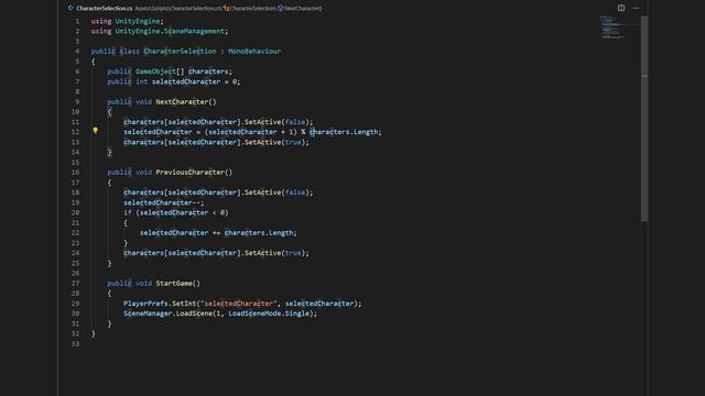 Unity Tutorial - Simple Character Selection System смотреть онлайн
