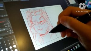 drawing my 2 favourite hashira sketching only ( sketch with me ) first long videos