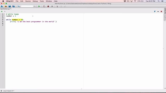64. While loops - Learn Python