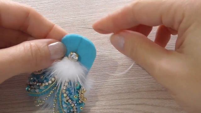 Брошь Зимний жук из бисера. МК. 3 часть / DIY Beaded Brooch beetle 3 part