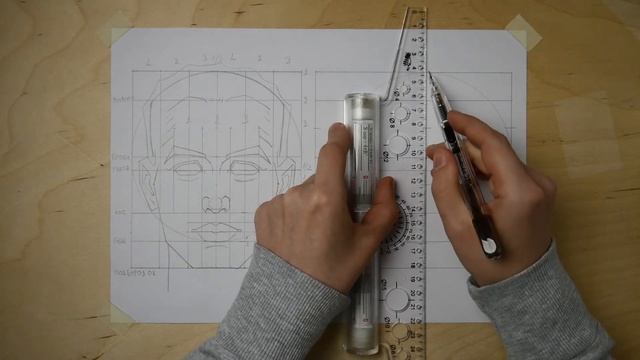 Как рисовать Голову, шаг за шагом, разбор пропорций.