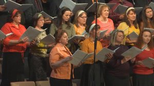 Тысячи лет пролетели как день - поёт 1й хор ц. Вифания MN