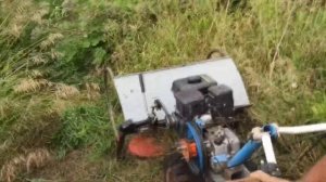 Жесткий тест роторной косилки Заря с дугами и ножами из сегментов