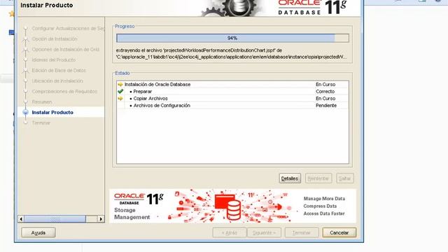 Instalación Oracle 11gR2 смотреть онлайн