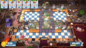 Overcooked! All You Can Eat - World Food Festival - Level 2-3 - 4 Stars - 2 Player co-op