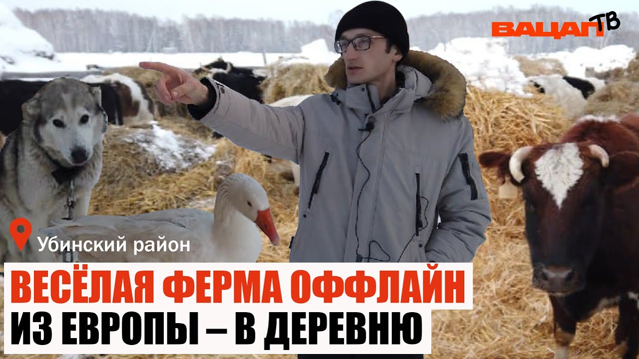 Весёлая ферма оффлайн_ Алексей Пузиков вернулся из Европы поднимать родную деревню.