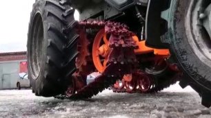 Трактор МТЗ-82 Беларусь на полугусеничном ходу
