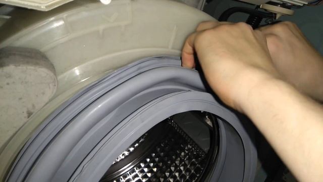 Замена манжеты люка стиральной машины