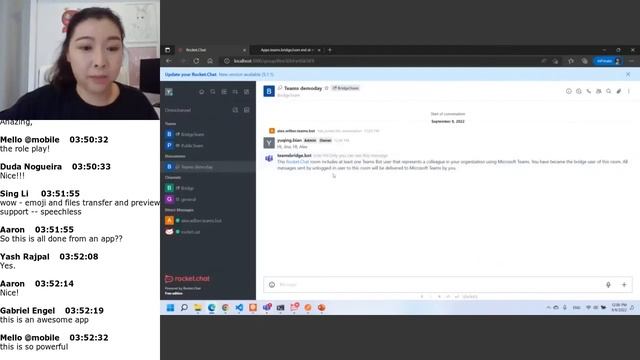 Rocket.Chat x Teams Bridge: interop with Microsoft Teams - Yuqing смотреть онлайн