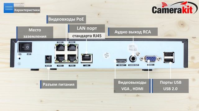 Комплект видеонаблюдения IP 2Мп Ps-Link KIT-B202IP-POE 1 камера для помещения 1 для улицы смотреть онлайн