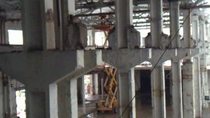 Демонтаж железобетонных подкрановых балок (Dismantlement of concrete runway beams)ч.2