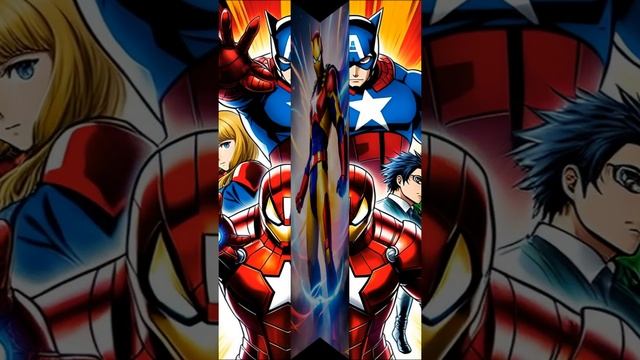 Нейросеть рисует Аниме Марвел / Anime Marvel