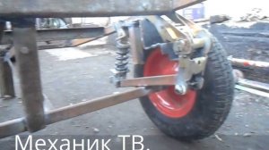 Фаркоп и прицеп на скутер и велосипед своими руками. #3.