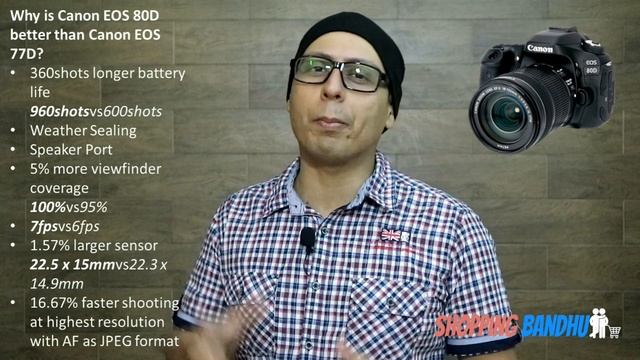 Canon 77D Vs Canon 80D! Should you buy the 80D or 77D? (Hindi) смотреть онлайн