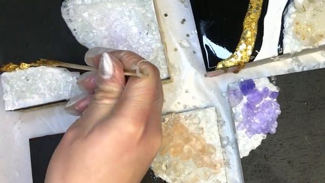 ЖЕОДЫ С ЭПОКСИДНОЙ СМОЛОЙ и декором.