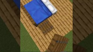 Как Сделать Крутую Кровать В Майнкрафт ?:) #shorts