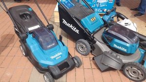 makita dlm 432 pt2 и makita dlm 530 pt4 - топовые аккумуляторные газонокосилки от макиты