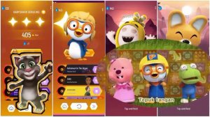 My talking tom vs pororo the little penguins vs oddbods vs eddy pororo - Tiles hop EDM Rush!