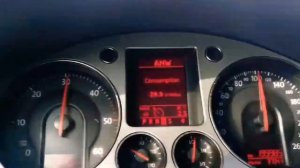 VW Passat B6 acceleration 2.0 TDI DSG 0-140 km/h 140hp