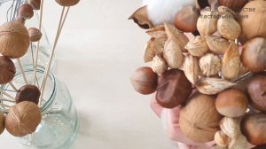 Букет из орехов. Букет из орехов своими руками. Как сделать букет из орехов? Nut bouquet Diy