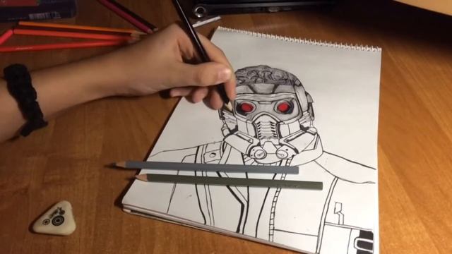 Рисование - стражи галактики : звездный лорд / drawing star lord : guardians of galaxy смотреть онлайн