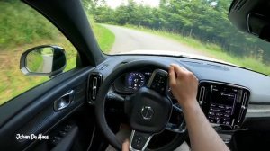 2021 VOLVO XC40 T4 RECHARGE PLUG-IN HYBRID 211 HP POV TEST DRIVE