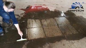 Очистка полов автосервиса