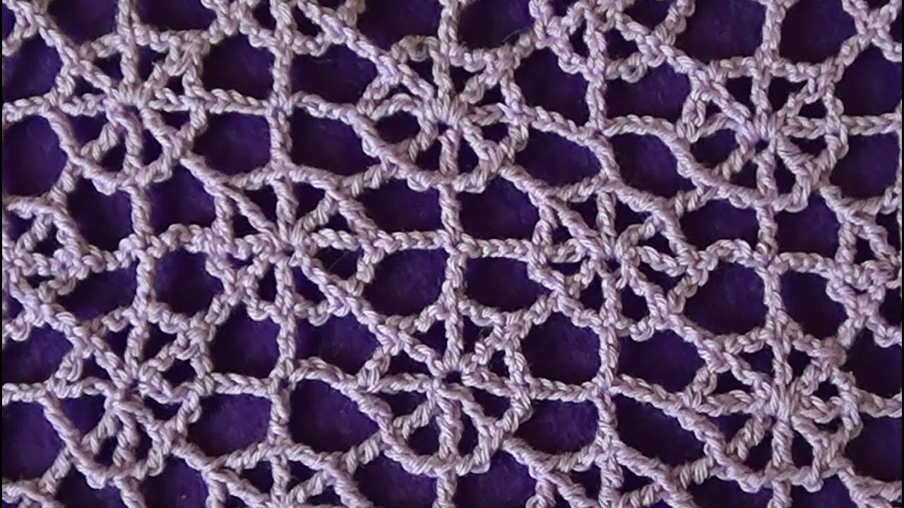Ажурный узор Паутинка - Lace Pattern Cobweb