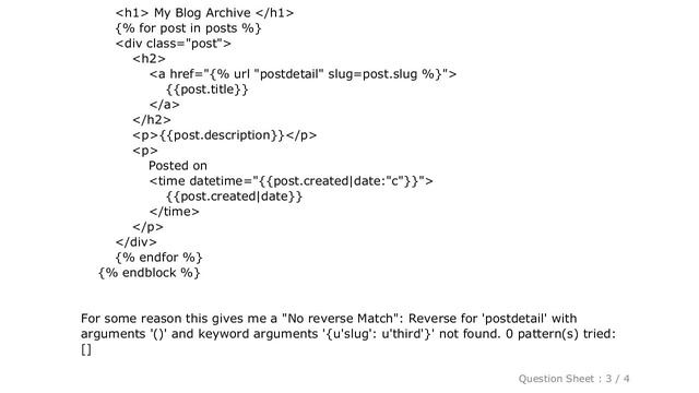 Django : Django reverse error: NoReverseMatch смотреть онлайн