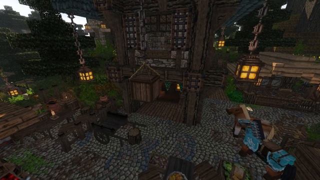 РЫНОК В СРЕДНЕВЕКОВОЙ ДЕРЕВНЕ (MINECRAFT) смотреть онлайн