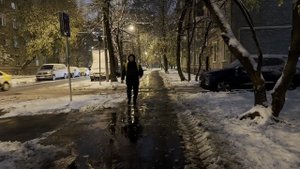 Снегопад в Москве