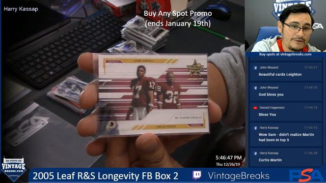 12-26-19 2005 Leaf R&S Longevity FB Box 2 смотреть онлайн