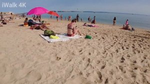 Hot Day In Praia de Santo Amaro Beach Walk ☀️?️ Best Oeiras Beaches Portugal - 4K